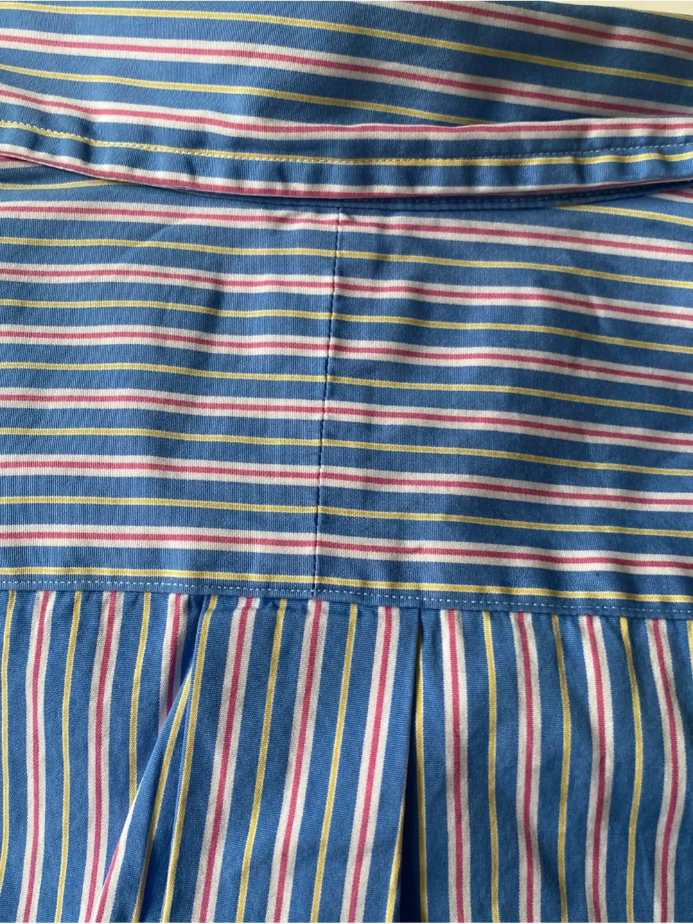 Ralph Lauren Men’s Classic Fit Button-Down Shirt — Blue Pink Stripes XXL